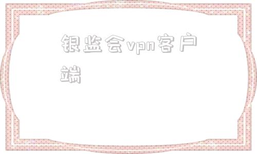 银监会vpn客户端江西电信vpdn客户端下载